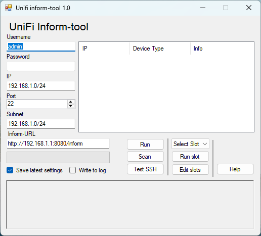 UniFi Inform Tool